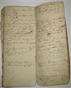 (NEW YORK--LONG ISLAND.) Account book and family register kept by three generations of the Parsons family in Springs.